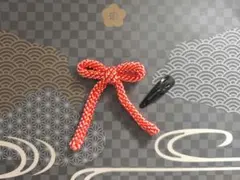 d20 ふっくらリボンの髪飾り ちいさめ 七五三などに