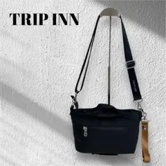 TRIP INN ショルダーバッグ ブラック 軽量 ナイロン 多収納