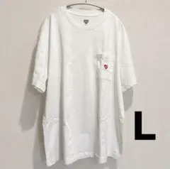 新品】HUMAN MADE ポケットTシャツ ホワイト XL - メルカリ