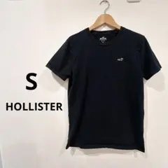 HOLLISTER ブラック Tシャツ Sサイズ　半袖　黒　海外古着
