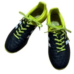 adidas サッカースパイク 黒/黄緑 - メルカリ