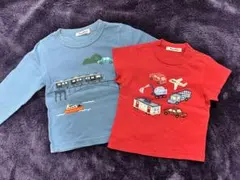 ファミリア セット 男の子 Tシャツ 乗り物 90 100