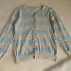 AFTERNOON TEA WARDROBE ストライプカーディガンアンゴラ混