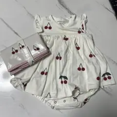 gelato pique チェリー柄 ベビー服 80