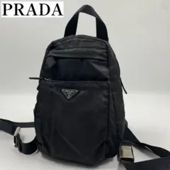 【✨美品✨】プラダ バックパック 三角ロゴ ナイロン ブラック ギャランティ付き