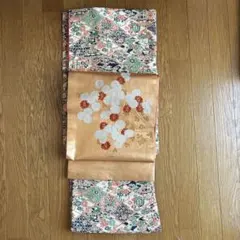 袷の小紋と名古屋仕立ての九寸名古屋帯　セット売り