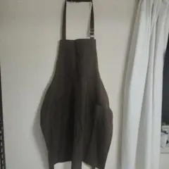 業務用 エプロン ダークブラウン 無地