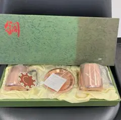未使用】昭和レトロ 杉山金属 Meet Pot 銅製ミートポット グラスセット 