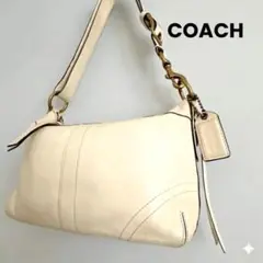 COACH コーチ エルゴ レザー ホーボー ショルダー 白 y2k 10559