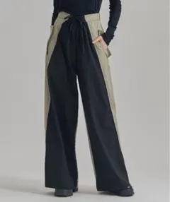 ドローストリングワイドデニムパンツ　united tokyo