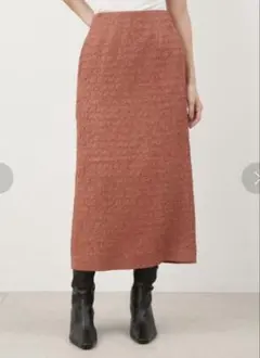 Mila Owen ブラウン タイトスカート