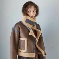 レア juemi ジュエミ ムートンショートジャケット Seam Tape Short Mouton Coat（ムートンコート）｜JUEMI（ジュエミ）の