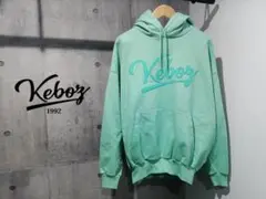 新品 KEBOZ ケボズ ロゴワッペン ヘビースウェット パーカー M ミント
