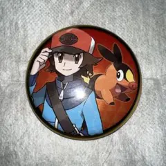 ポケモンセンター ポケモン缶バッジコレクション トウヤ & ポカブ