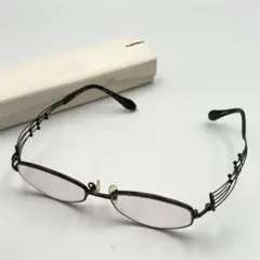 ラインアート シャルマン 眼鏡 度入り ブラック チタン 0611-S6346h