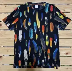 Paul Smith 羽根柄 ブラック Tシャツ M
