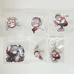 Crazy raccoon　CR　だるまいずごっど　ステッカー　キーホルダー