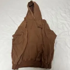 XLARGE パーカー ブラウン 刺繍ロゴ