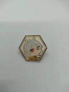 カラフルピーチピンバッジどぬくさん