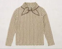 【美品】misha&puff スカウト　3y MISHA & PUFF Scout Top (Blueberry Flower Dot )※8yのみ