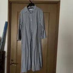 長袖シャツワンピース