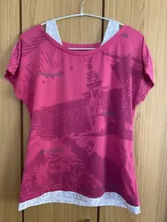 VISION QUEST フィットネスウェア　M ヨガ　Ｔシャツ　ピンク