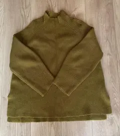 ZARA オリーブグリーン ハイネックセーター M