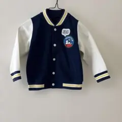 スヌーピー刺繍付きジャケット ネイビー