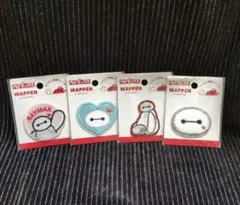 ベイマックス☆シールワッペン☆4枚セット☆アイロン接着&シール