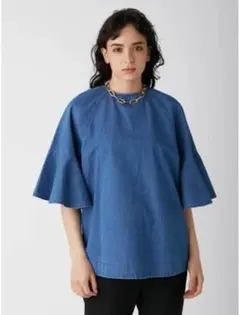 Mila Owen デニムラグランフレアスリーブチュニック ¥9,460