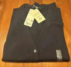 UNIQLO エクストラファインメリノ カーディガン XL レディース　紺　新品