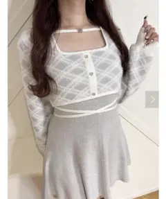 evelyn ニットワンピース