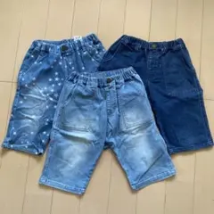BREEZE デニムハーフパンツ 3点セット