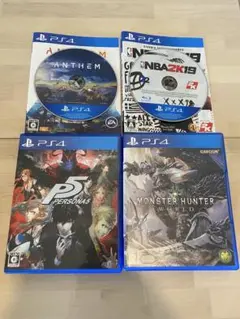 PS4 ペルソナ5、モンスターハンターワールド、アンセム、NBA2K19
