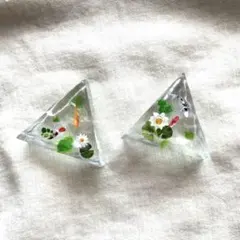 未使用保管品✨京焼 清水焼 陵泉 うちわ型 花火 箸置き 単品✨箸置 は