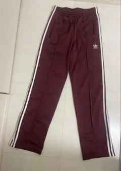 adidas 3ストライプ ジョガーパンツ Sサイズ バーガンディ