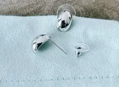 シルバー ピアス 左右セット 1.2cm 丸型 かわいい 大人 綺麗