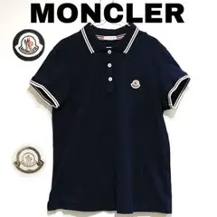 美品 MONCLER ネイビー ポロシャツ　M 中古・古着通販】MONCLER (モンクレール) ポロシャツ ネイビー サイズ