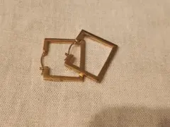 【値下げ】ete スクエア型フープピアス