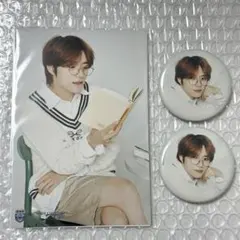 TXT ボムギュ CAFE カフェ 缶バッジ ポストカードセット