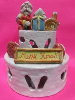 X’masシリーズNO4 陶器ホールケーキセット プレゼント 聖夜 ディスプレイ