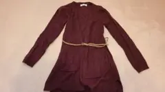 美品　キッズ　H&M　ロングカーディガン　コーディガン　140cm