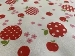 ♡りんご♡リンゴ♡Apple♡赤系♡生地幅×50cmぐらい