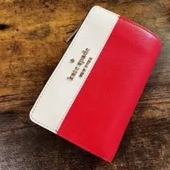 kate spade ケイトスペード　折り財布　赤のサムネイル