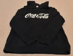 コカコーラ　パーカー　LLサイズ　古着　トレーナー　 黒　ユニセックス