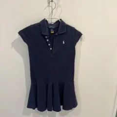 Polo RalphLaurenネイビー キッズ　ポロドレス 半袖ポロシャツ