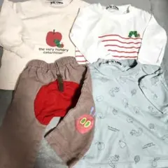 はらぺこあおむし トップスとパンツセット 80サイズ