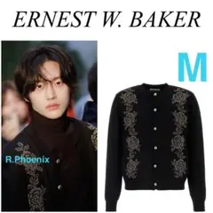 【ERNEST W. BAKER】ROSE STUDDED CARDIGAN M