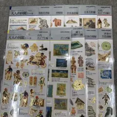 在庫ラスト！大人の図鑑シール　10枚セット！世界の不思議や建造物　セット！