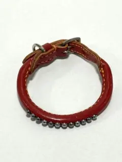 超小型犬〜小型犬用　本革　鋲付き丸首輪